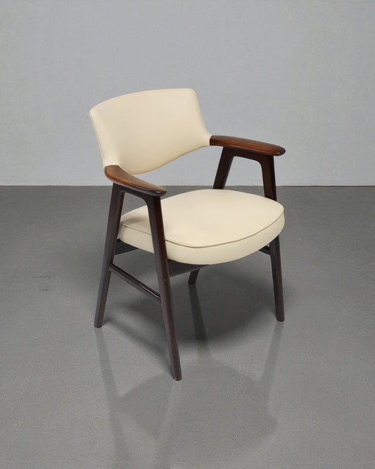 Erik Kierkegaard Danish Midcentury Armchair with Rosewood Armrests