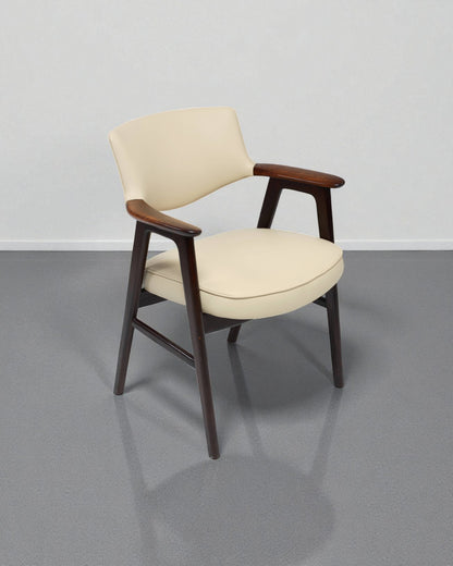 Erik Kierkegaard Danish Midcentury Armchair with Rosewood Armrests