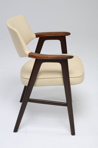 Erik Kierkegaard Danish Midcentury Armchair with Rosewood Armrests