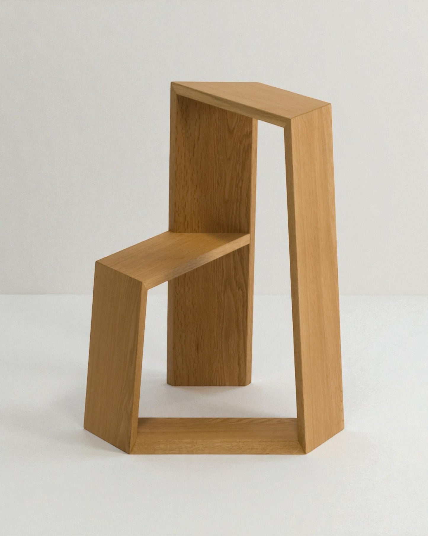 Dan Dan Stool made of oak, purple heart or walnut