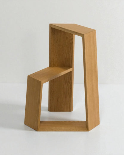 Dan Dan Stool made of oak, purple heart or walnut