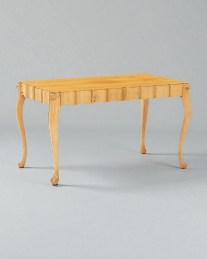 Frits Henningsen Solid Oak Table with Cabriole Legs