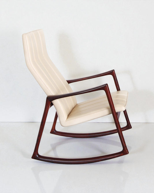 Helge Vestergaard Jensen Rocking Chair made of Rosewood by Niels Roth Andersen