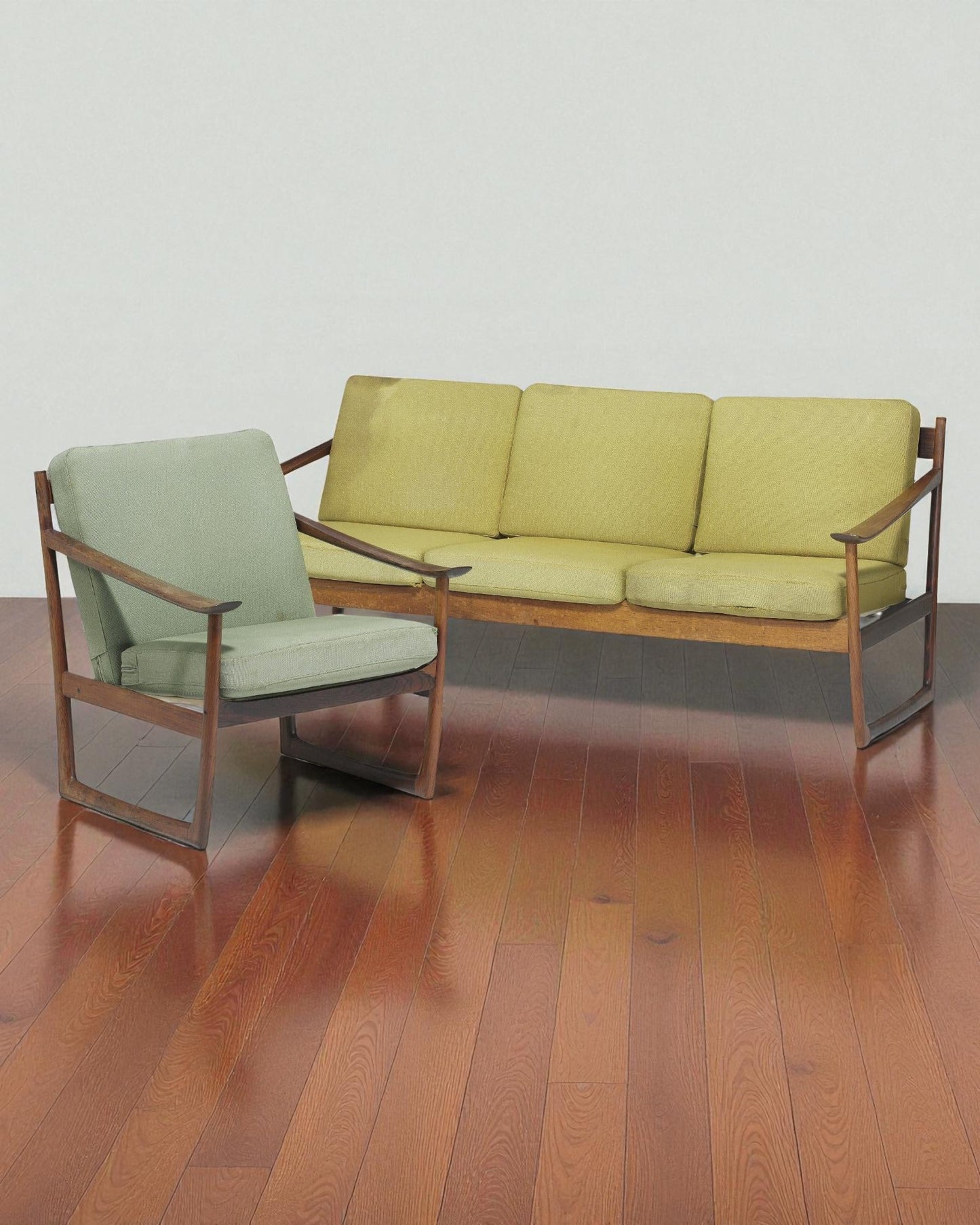 Hvidt and Molgaard Sofa and Armchair