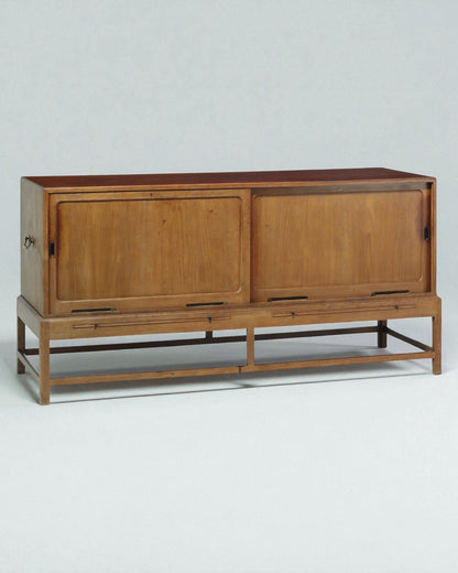 Kaare Klint Cuban Mahogany Sideboard Made Early 1930s with Wheel Runners