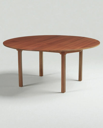 Kaare Klint Round Dining Table Made of Solid Mahogany by Rud Rasmussen