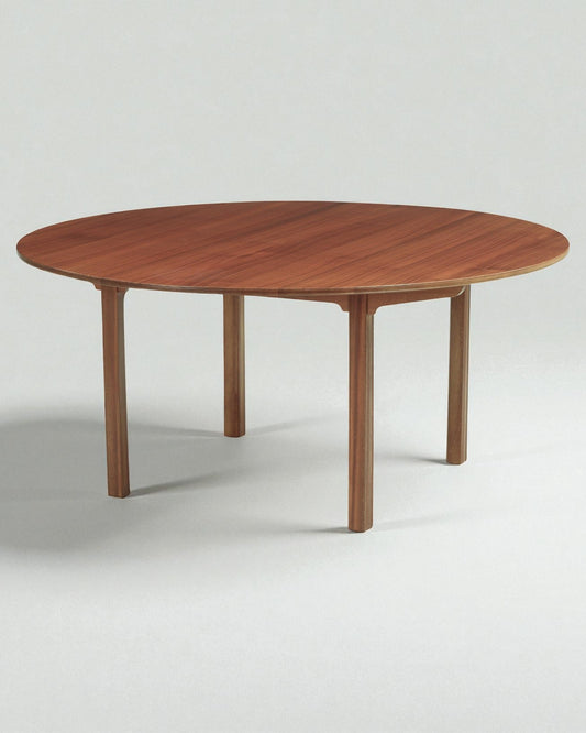 Kaare Klint Round Dining Table Made of Solid Mahogany by Rud Rasmussen