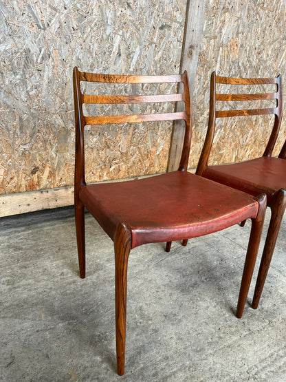 Niels O.Moller Dining Chairs Model 78 