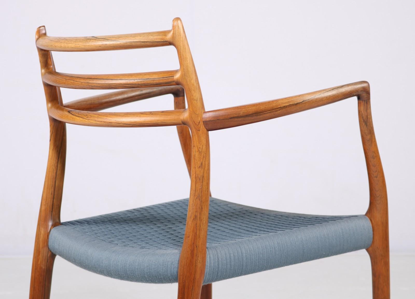 Model 62 Dining Chair with Original Blue Wool Cord6