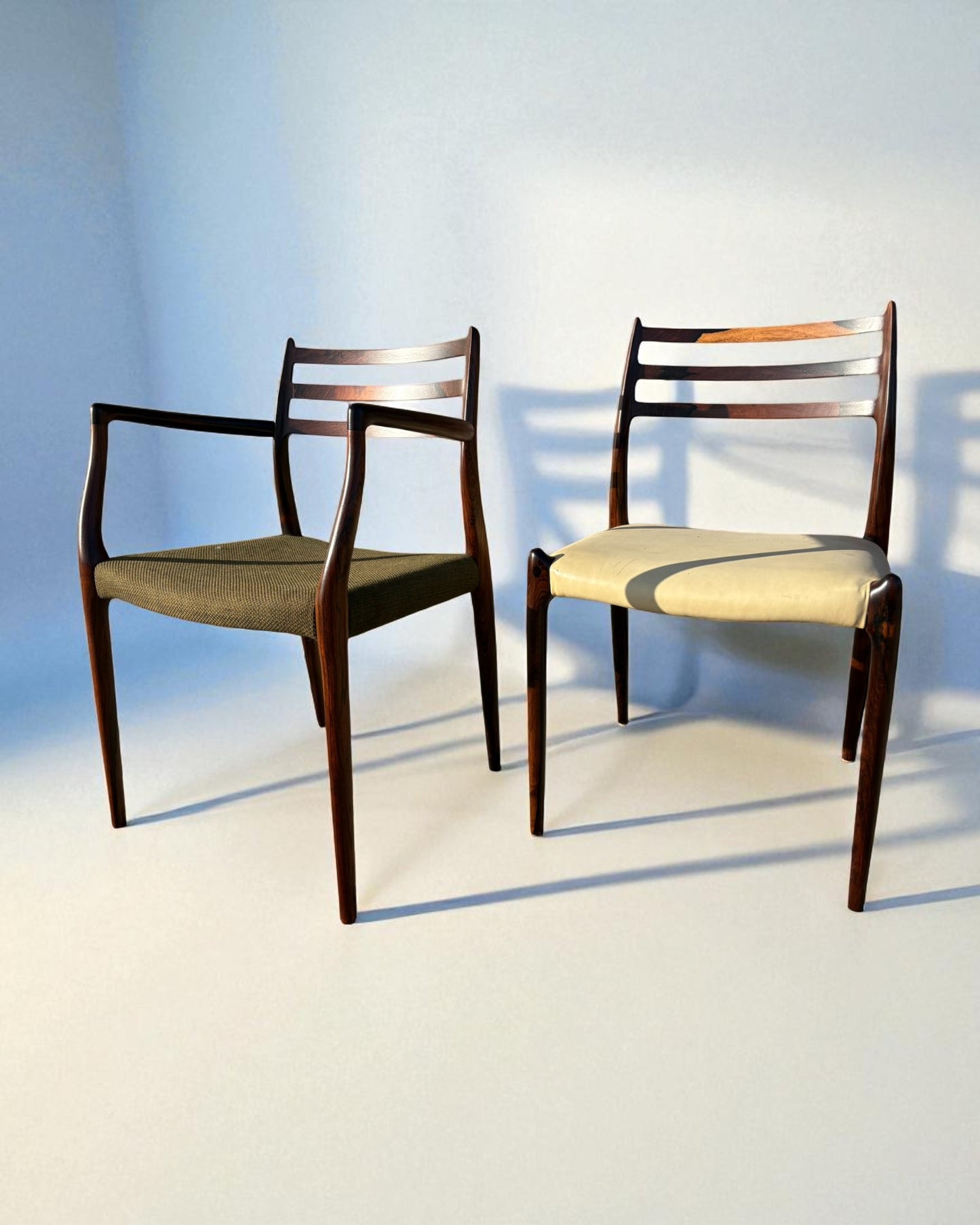 Niels Otto Moller Vintage Model 62 and Model 78 Dining Chairs