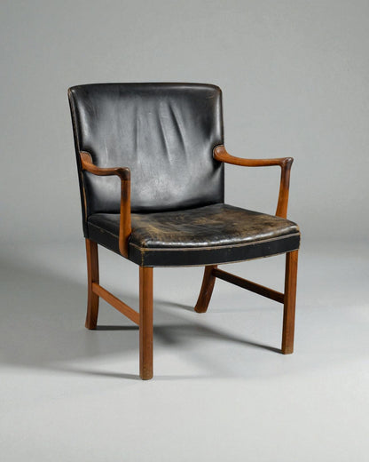 Ole Wanscher Armchair Model J 3063 by Cabinetmaker A. J. Iversen in Denmark
