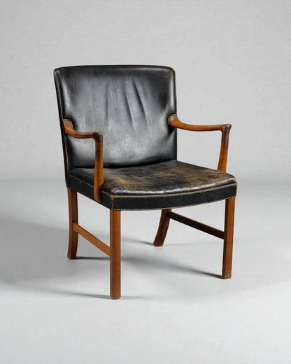 Ole Wanscher Armchair Model J 3063 by Cabinetmaker A. J. Iversen in Denmark