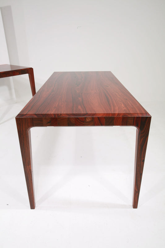 PD 60 Dining Table in Solid Rosewood - with End Tables for Extension