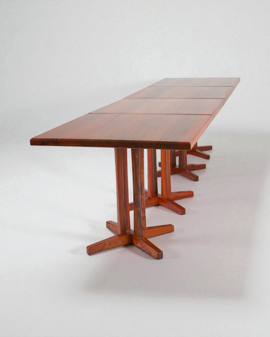 PD 70 Dining Table Set of 3 in Solid Rosewood