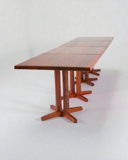 PD 70 Dining Table Set of 3 in Solid Rosewood