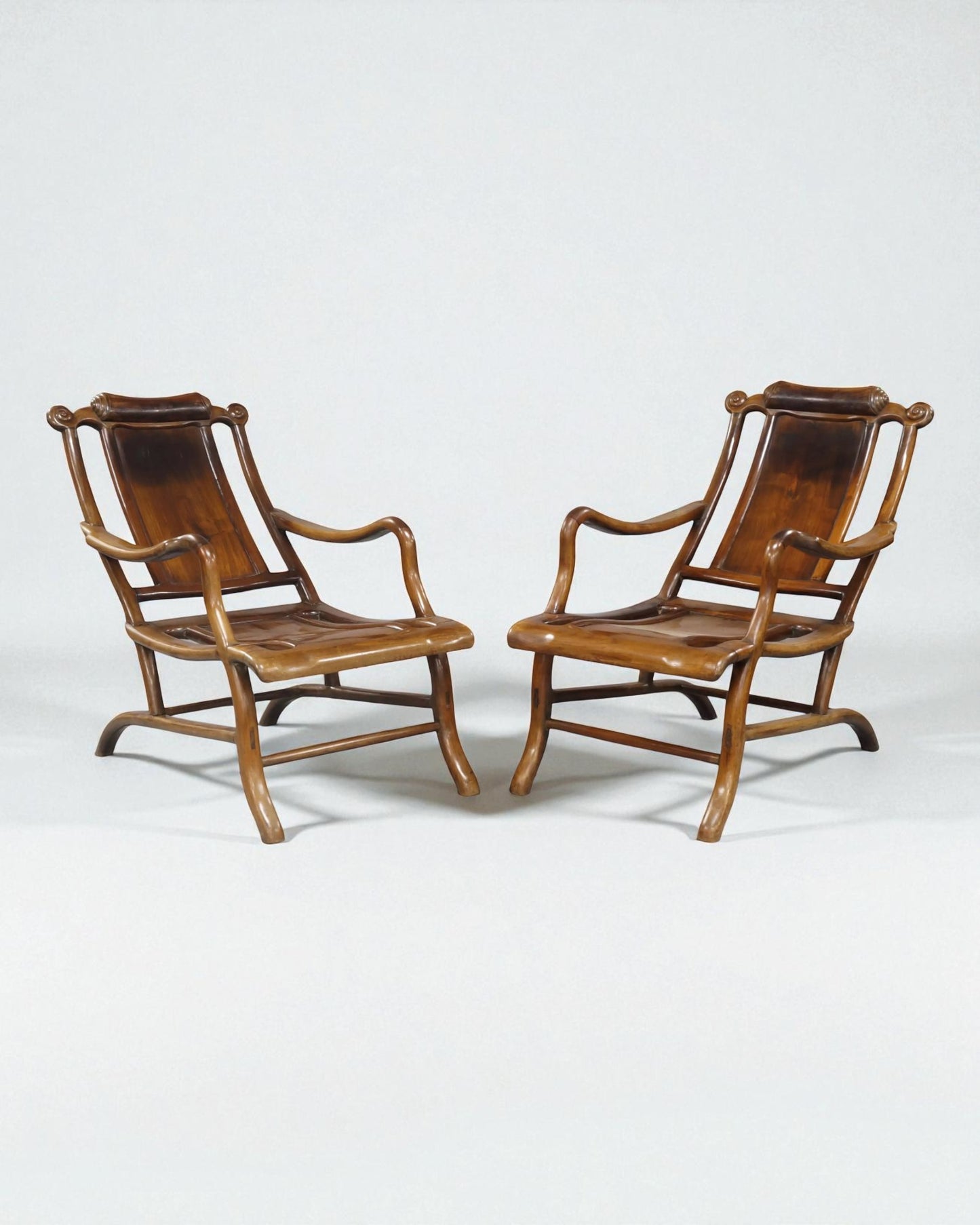 Pair of Moongazing Chairs Late 19C / Early 20C