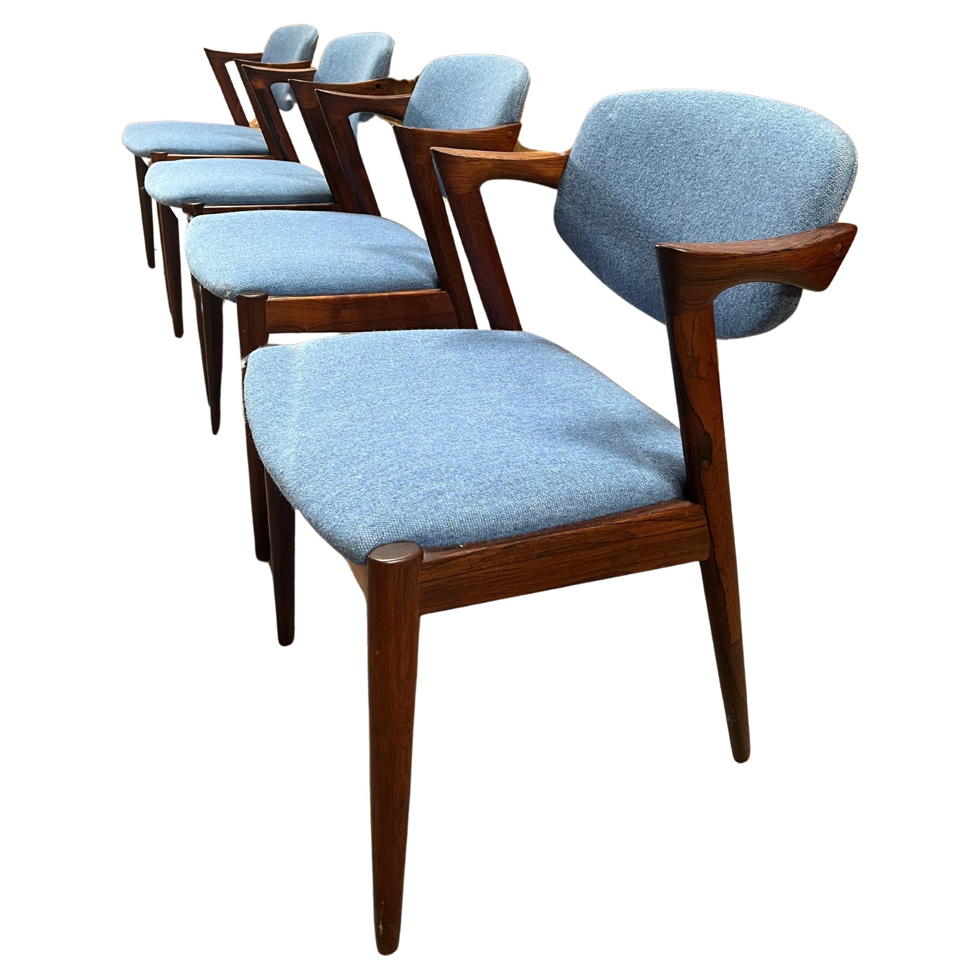 Pair of Solid Wood Kai Kristiansen Chairs