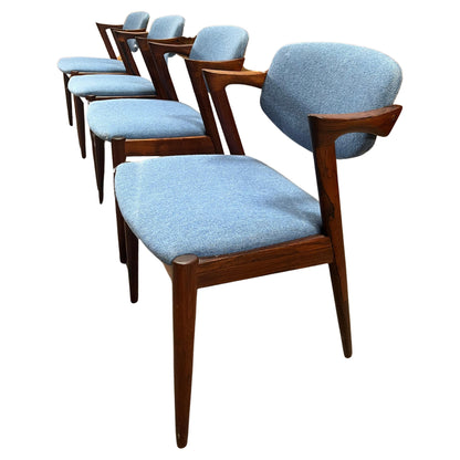 Pair of Solid Wood Kai Kristiansen Chairs
