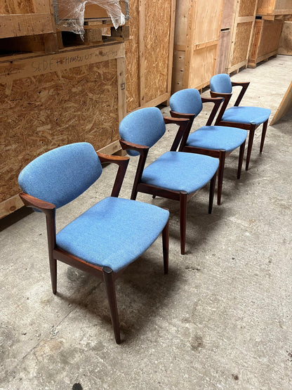 Pair of Solid Wood Kai Kristiansen Chairs