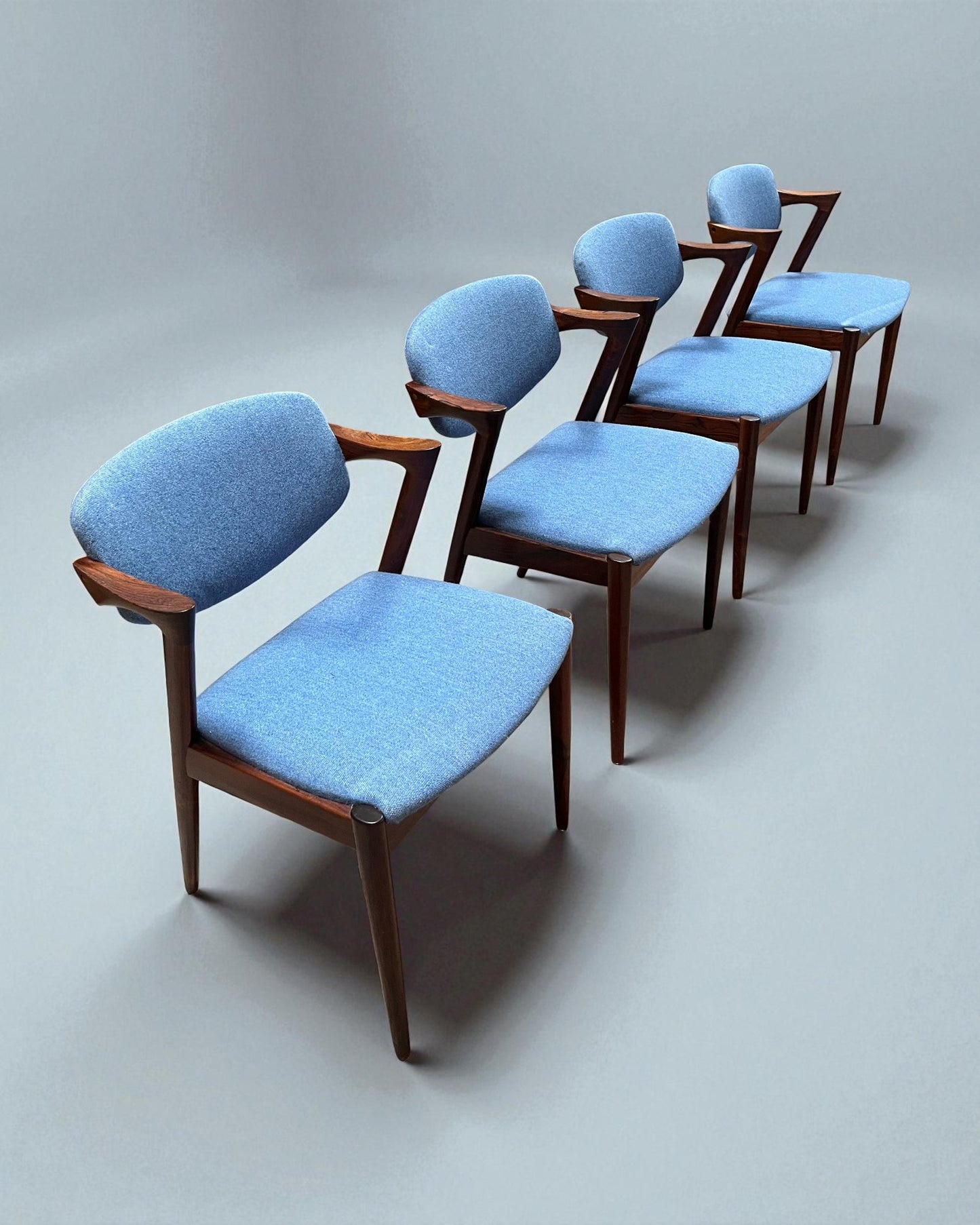 Pair of Solid Wood Kai Kristiansen chairs