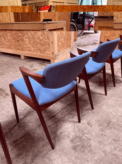 Pair of Solid Wood Kai Kristiansen Chairs