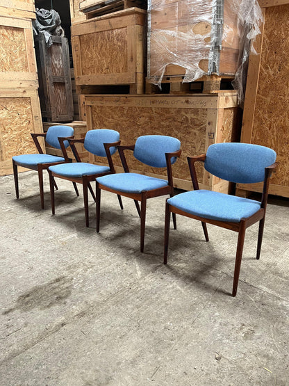 Pair of Solid Wood Kai Kristiansen Chairs