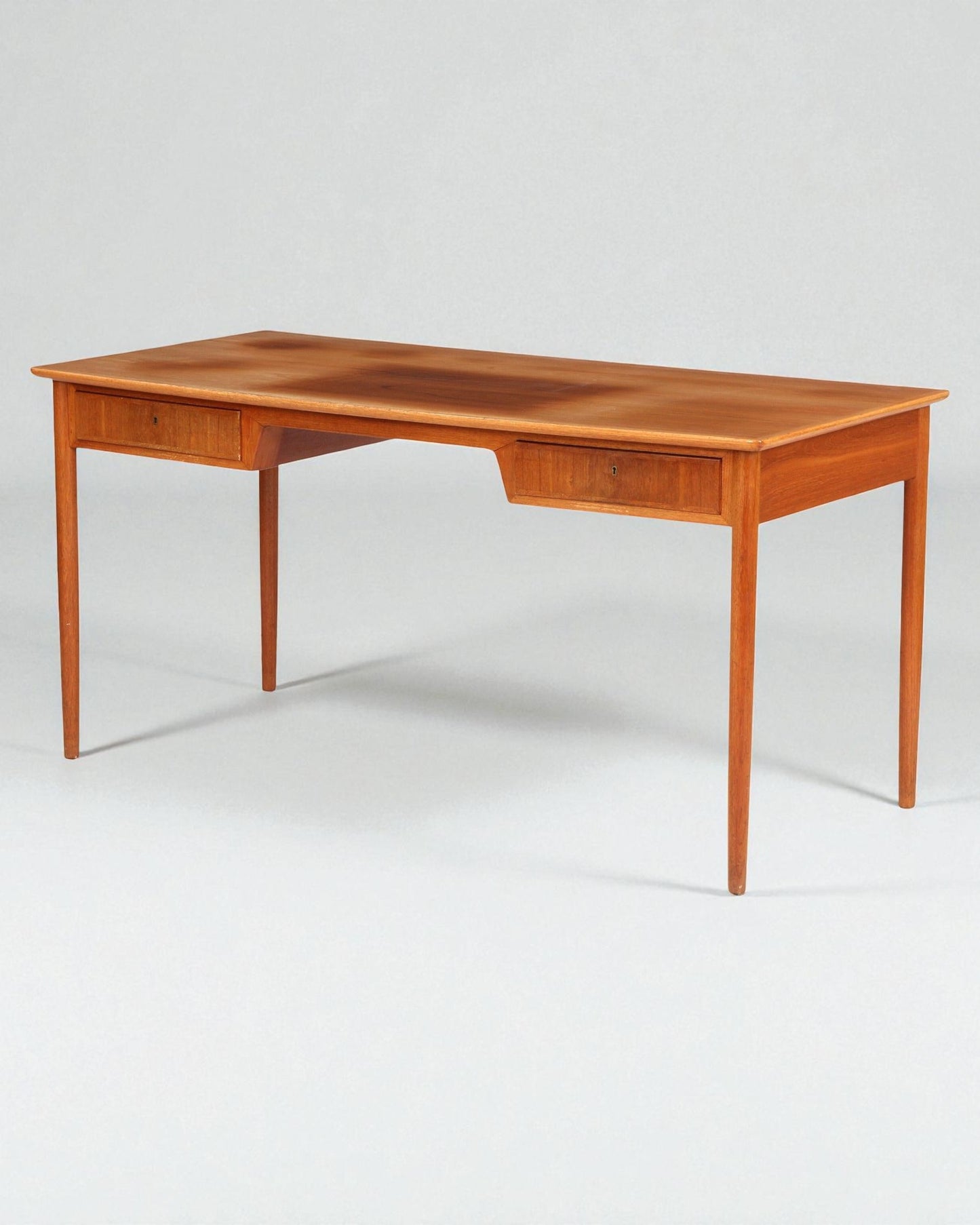 Teak Desk Made by Erik Kierkegaard for Gustav Bertelsen