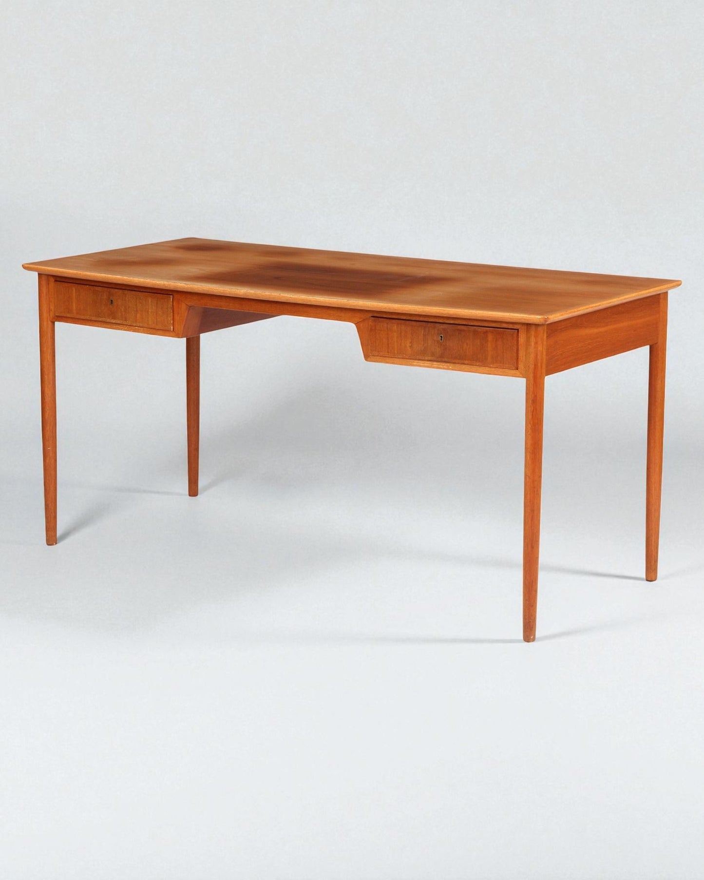 Teak Desk Made by Erik Kierkegaard for Gustav Bertelsen