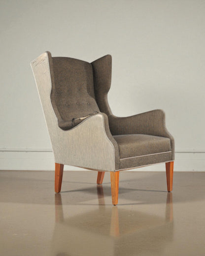 I M Christensen Vintage Danish Modern Wingback Chair