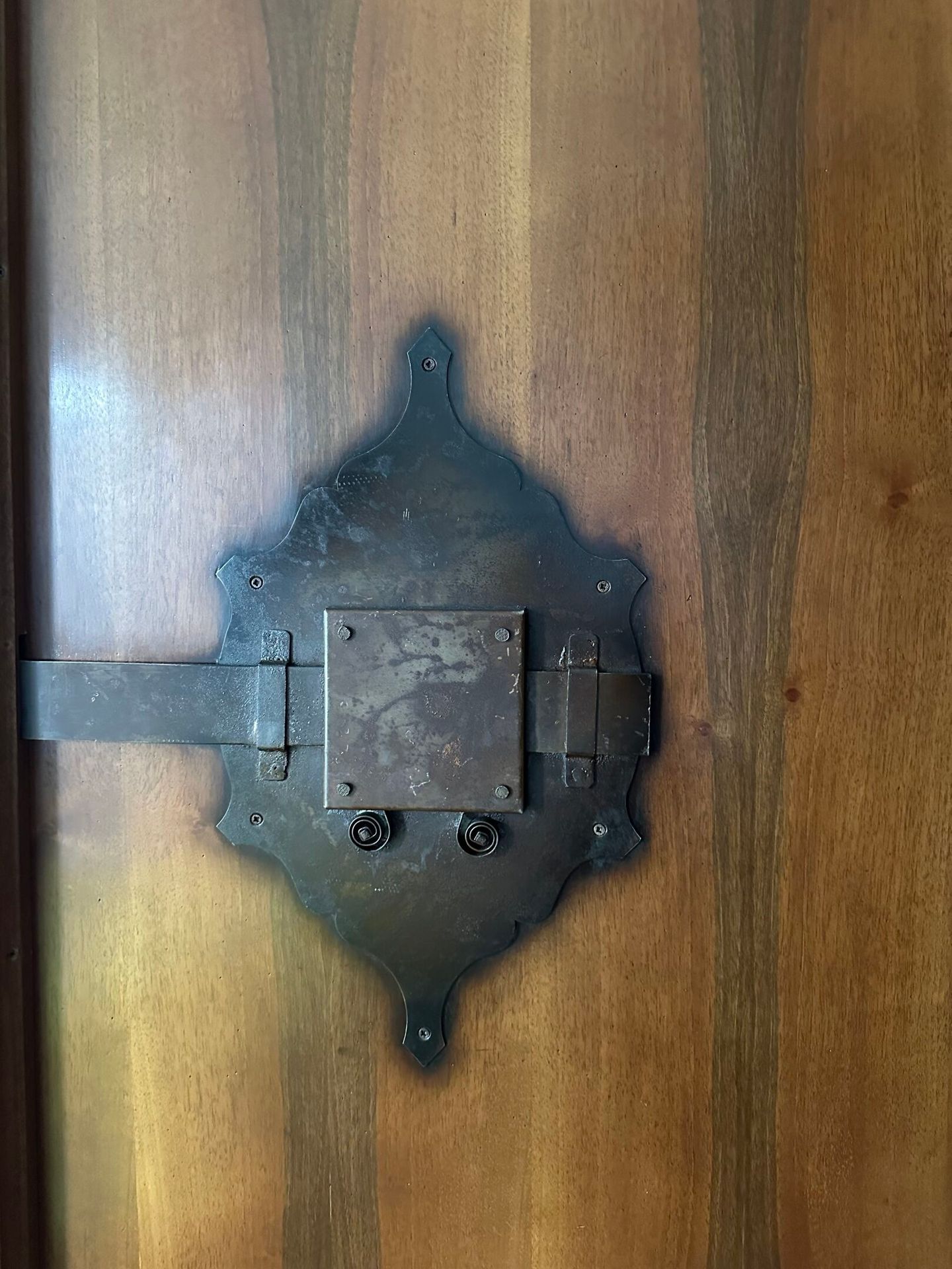Wardrobe with Marquetry Panel Doors dated 1782 with Modern Carcass