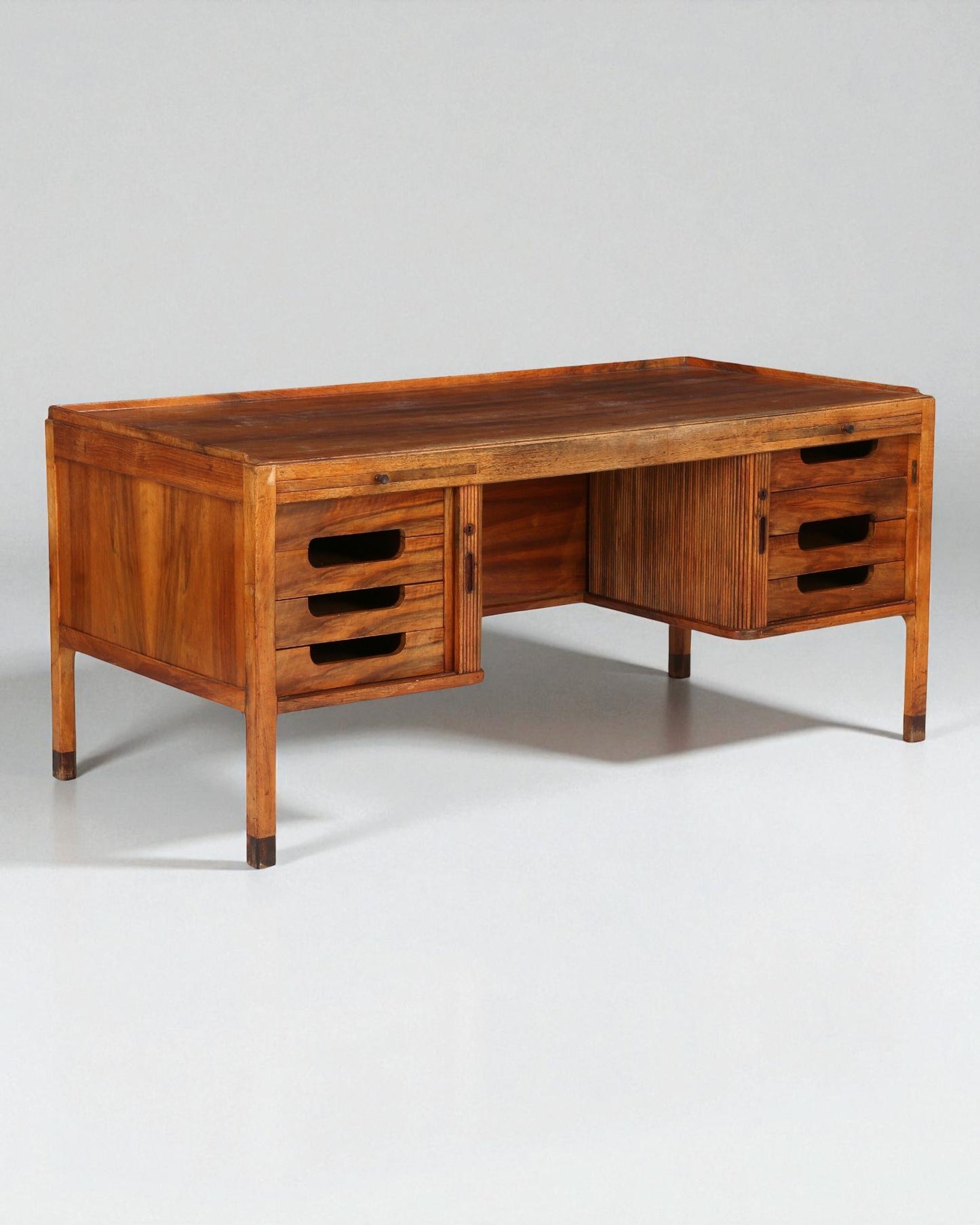 Large Group incl. Walnut Desk and Sideboards Made by Ove Lander in 1947