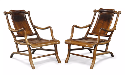 Pair of Moongazing Chairs Late 19C / Early 20C