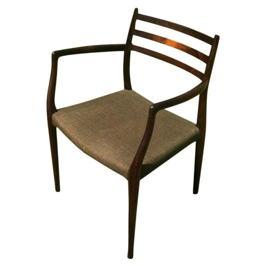 Niels Otto Moller 1962 Model 62 Dining Chair with Original Green Wool